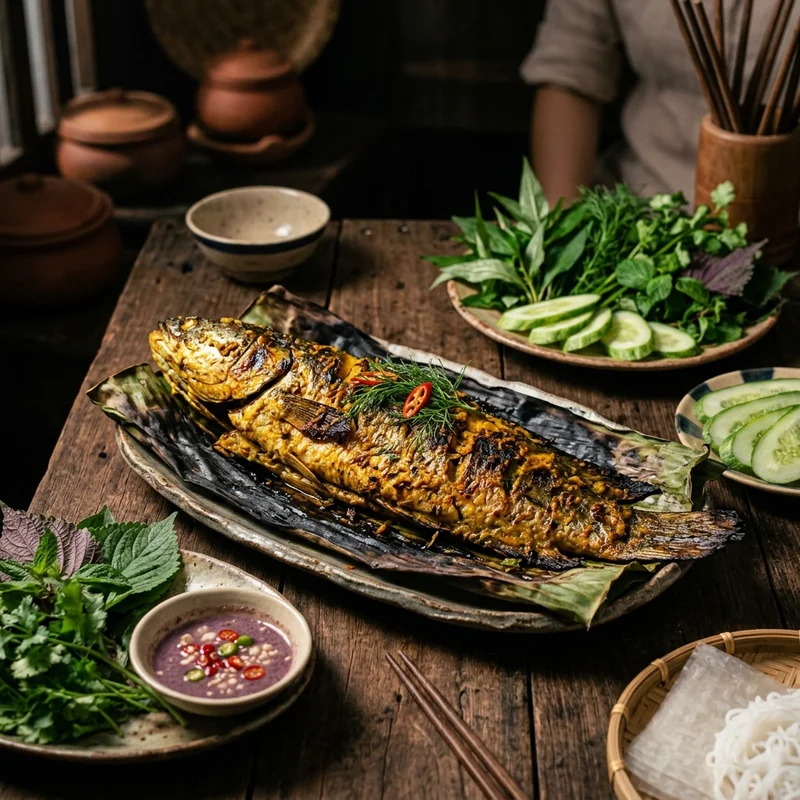 Cá nướng riềng mẻ