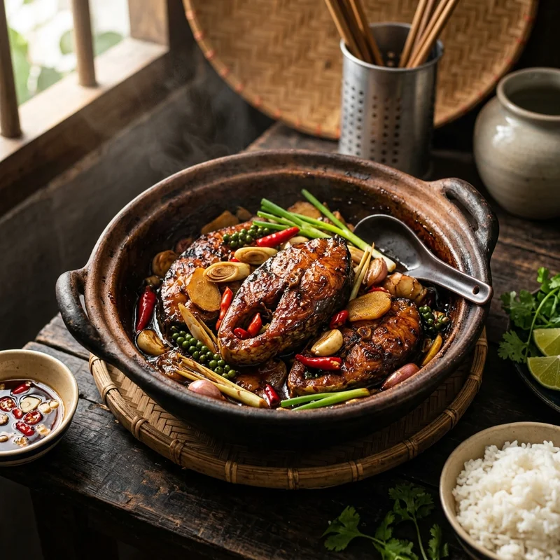 Cá thu kho riềng