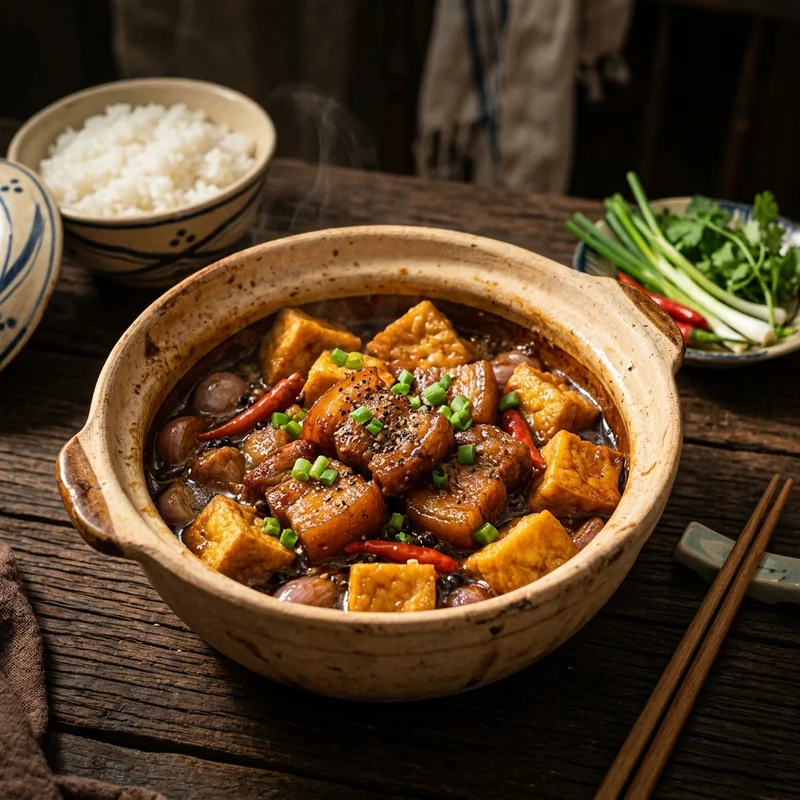 Đậu phụ kho thịt
