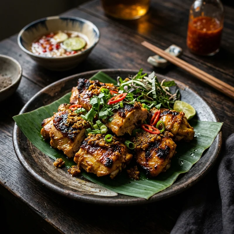 Gà nướng riềng mẻ