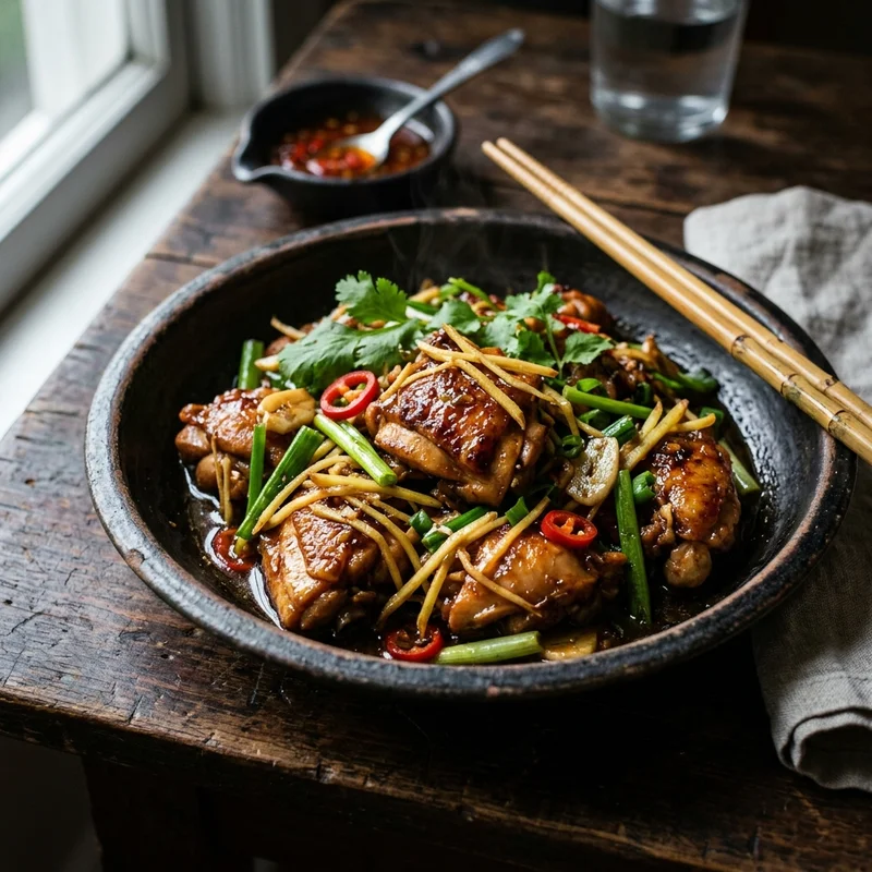Gà xào gừng