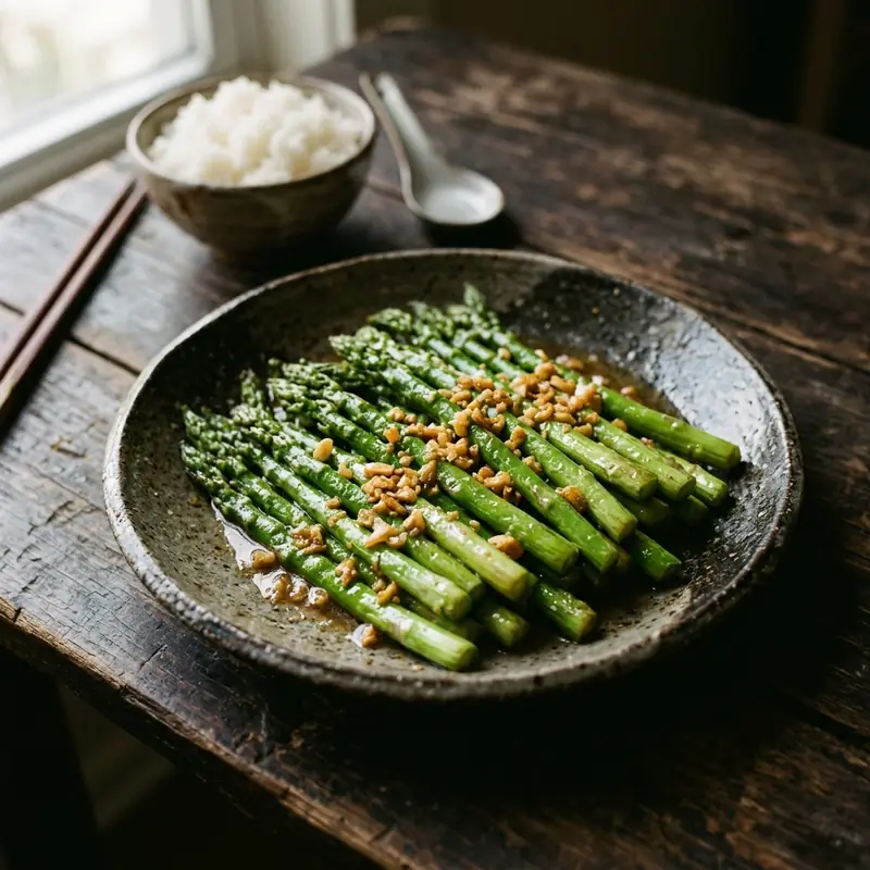 Măng tây xào dầu hào