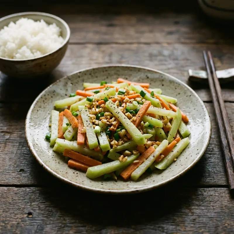 Su hào xào cà rốt