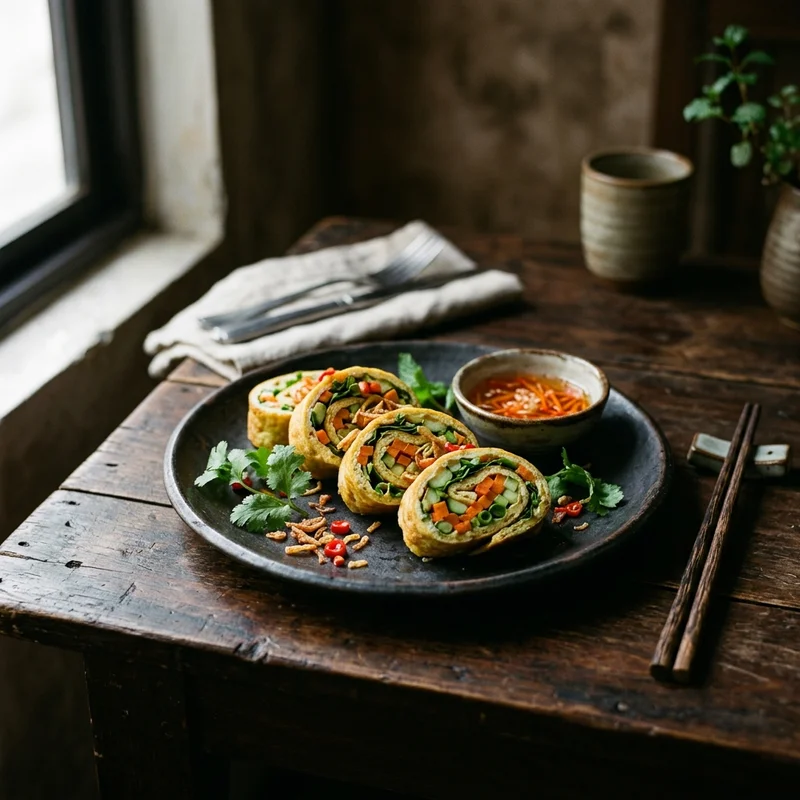 Trứng cuộn rau củ