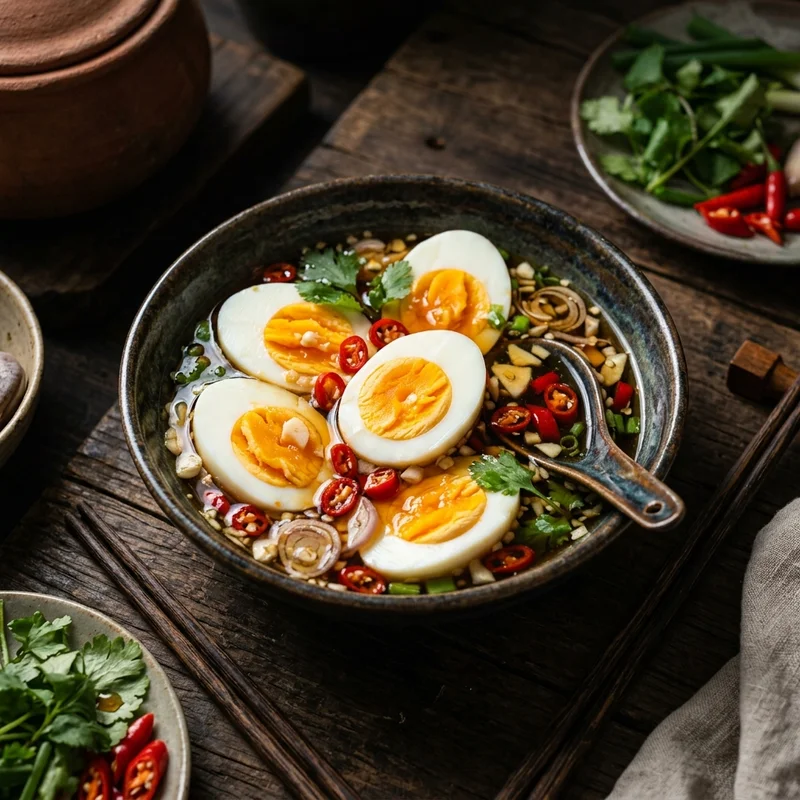 Trứng luộc dầm mắm